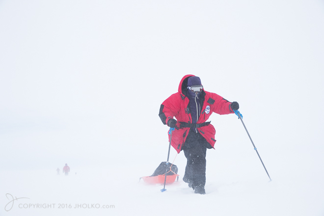 Hike across the ice to the Emperor Colony
